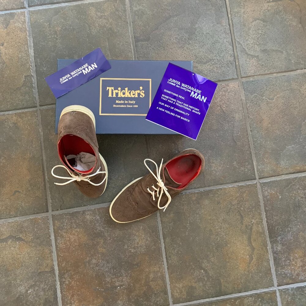 Tricker's x Junya Watanabe BROWN suede shoes